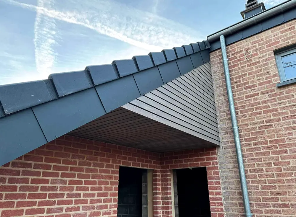 Toiture avec ardoises